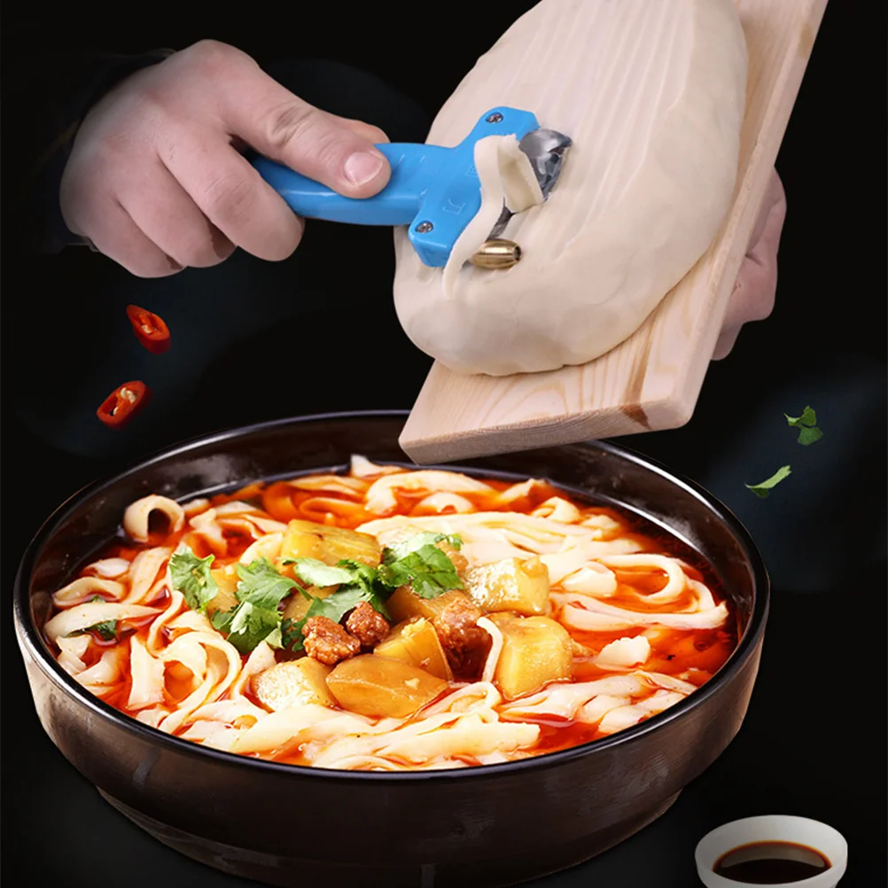 

Non-Reactive Stainless Steel Dough Chopper Blue Plastic Handle for Restaurants Food Shops Catering Home Kitchen Use