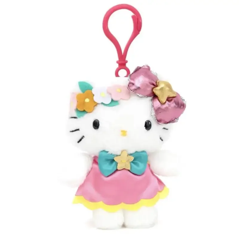 Original Sanrio Hello Kitty 12 constelaciones serie muñeco de peluche bolso colgante llavero decorativo Anime juguetes para niños regalo