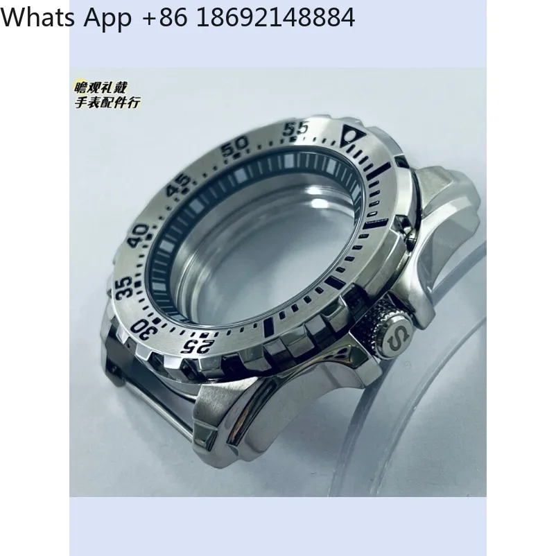 44mm Classic Three-Tone Stainless Steel Watch Case Fit NH34 NH35 NH36 NH38 NH39 NH70 Movement