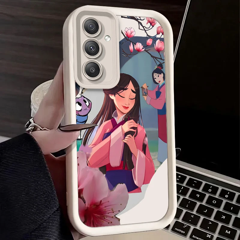 Disney Mulan Cartoon Voor Samsung A73 A71 A54 A53 A52 A51 A33 A32 A 21S A14 A13 A12 A03 A04 A05 5G Eye Ladder Funda Telefoon Hoesje