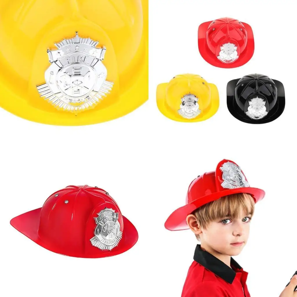 

R1WE Kids Firefighter Hat Childing's Fireman Helme Charme Assocum