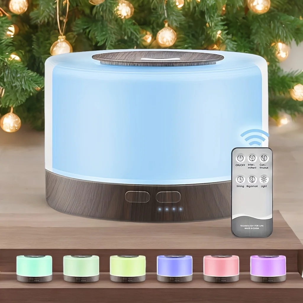 

16.91oz Premium AromaMist Essential Oil Diffuser Air Quality Humidifier with Remote Control, Timer, Auto Off Safety for Switch