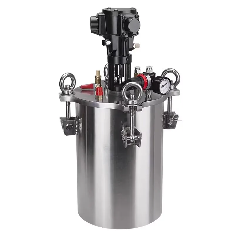 Stainless steel pneumatic mixing tank  Pneumatic Mixing Stainless Steel Air Pressure Glue Dispensing