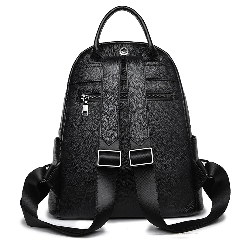 2023 Cowhide Black Backpack High-Capacity Ladies Year Women\'s Bags School Travel Bag Fashion For Girls Luxury Backpacks