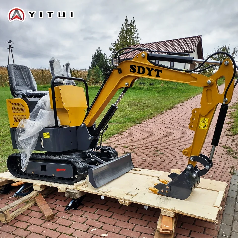 Factory Directly Wholesale Mini Excavators 1.2ton Fast Delivery Multifunctional Mini Digger Machine Customized Epa Engine