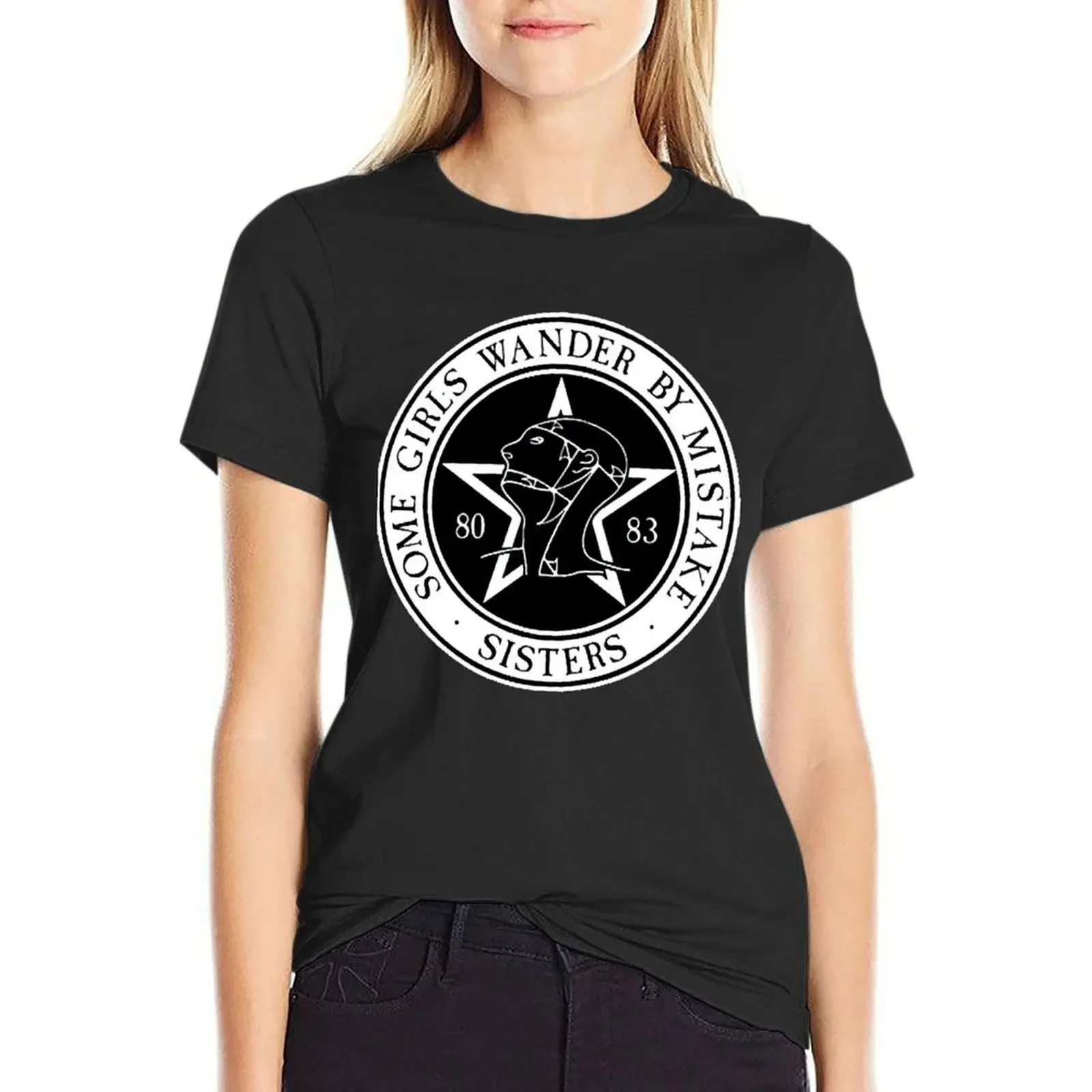 

The Sisters Of Mercy band new wave post-punk gothic rock music best logo album T-Shirt Female clothing Women tops