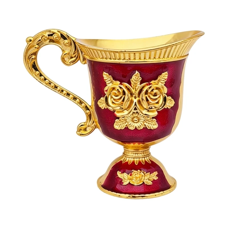 Beautiful Metallic Decanters Glass Feature European Scrollwork Detail Excellent For Luxurious Home Accessories HX6C