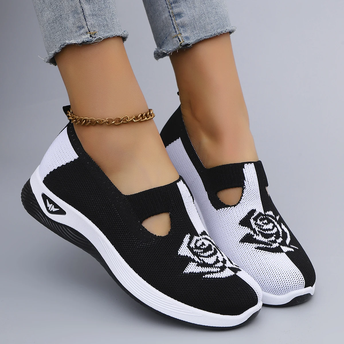 Atmungsaktive Mesh-Flachschuhe für Damen im Sommer, Damenschuhe, lässige Sneakers-Schuhe, kostenloser Versand im Ausverkauf
