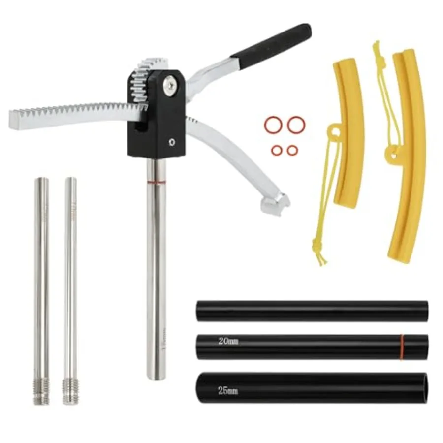 

Набор инструментов для замены шин для мотокросса и эндуро (для колес 16-21 дюймов), портативный шиномонтажный инструмент с осями 15/17/20/25 мм, черный