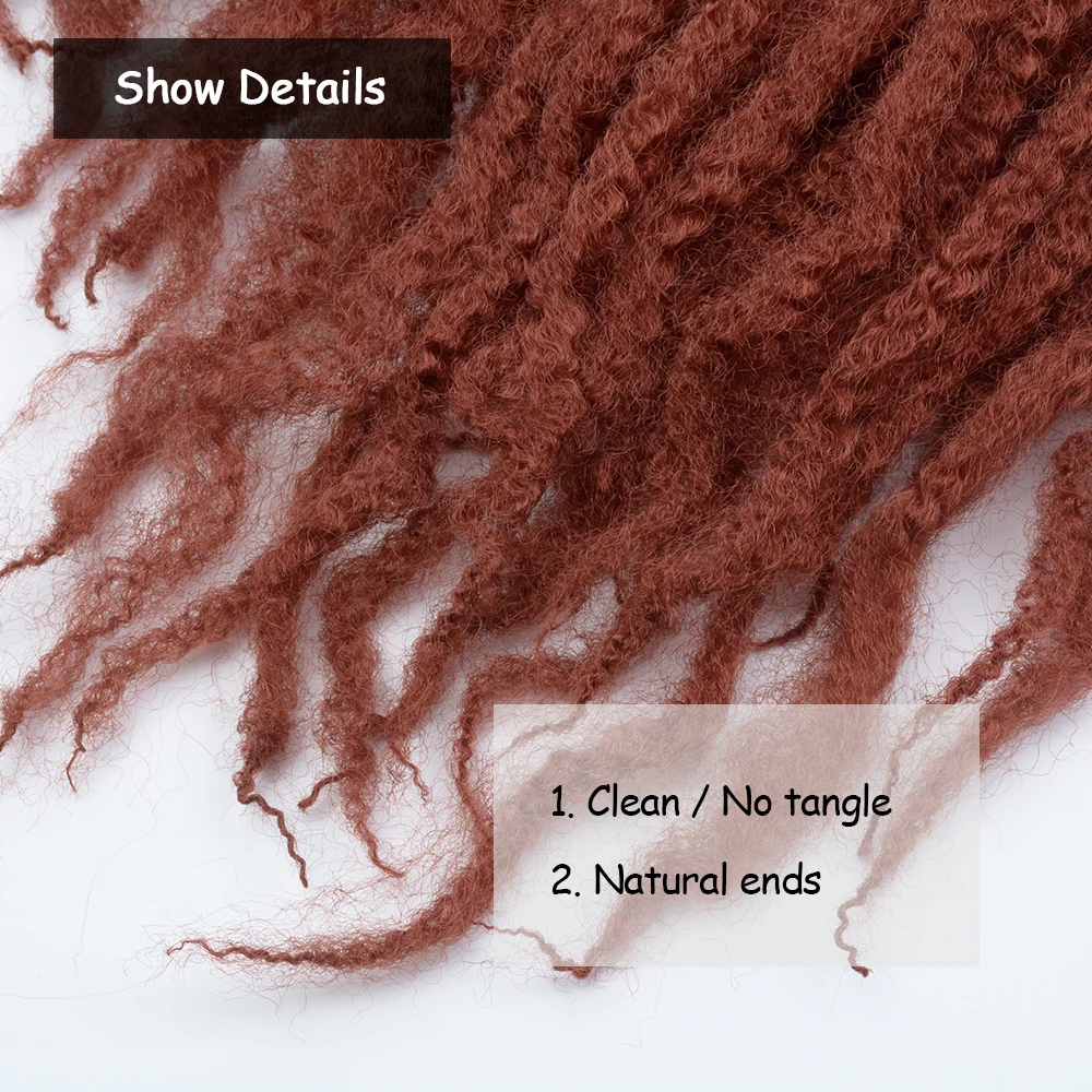 Afro Twist Marley Twist Vlechten Haar 36 Inch Gehaakte Vlechten Lang Afro Kinky Synthetisch Haar Voor Wendingen Vlechten Extensions