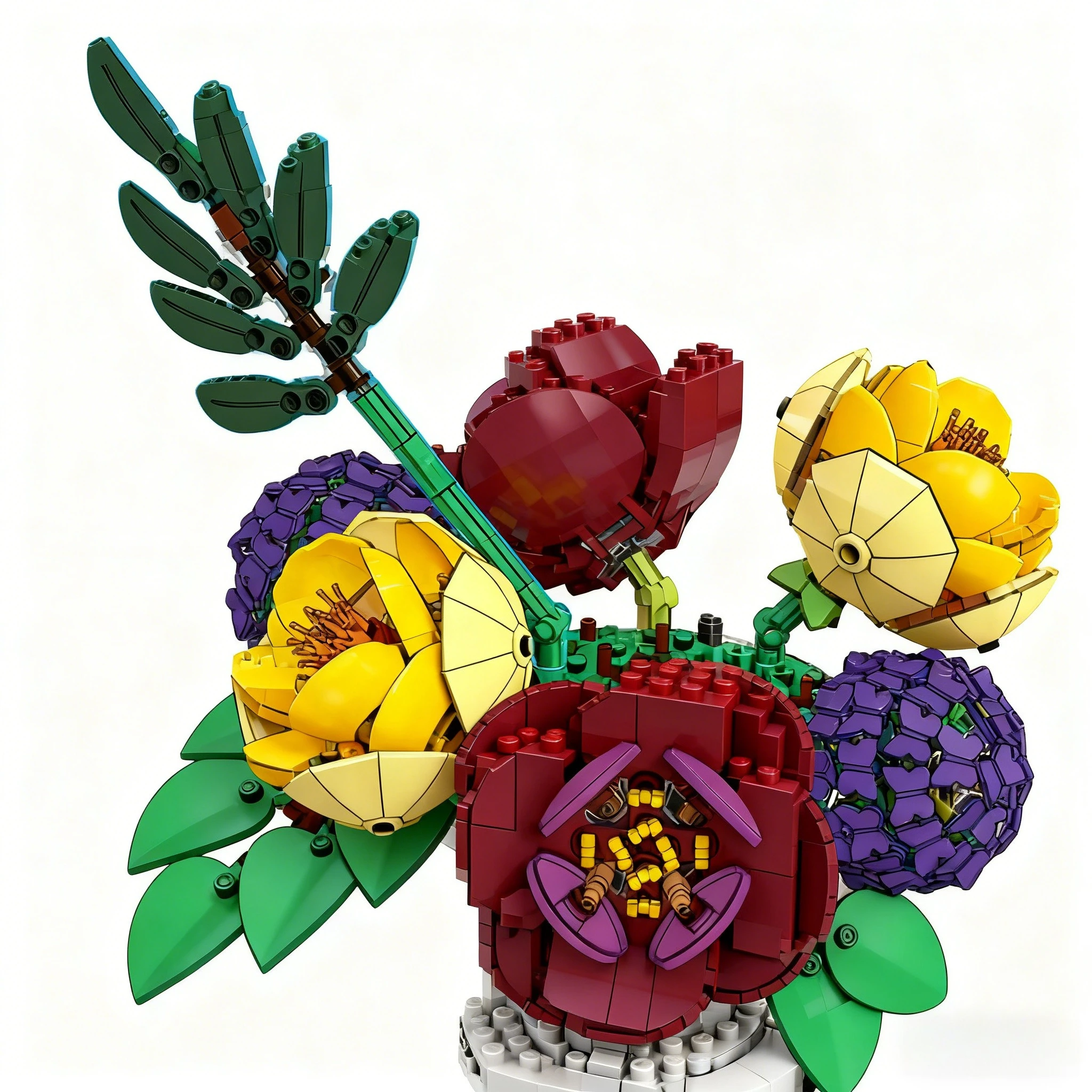 Blumen- und Pflanzendekorationen 10345 Bausteine-Sets, kompatibel mit Legoed-Partikeln, geeignet für Weihnachtsgeschenke, 1161 Stück