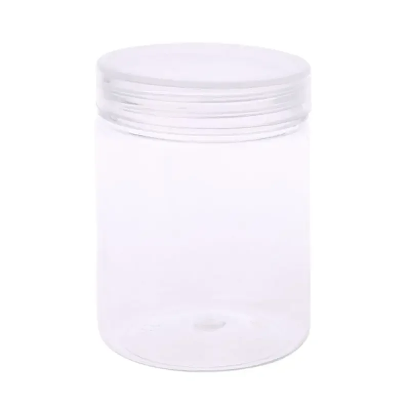 150ml Round Clear PET Container Jar Pot Bottle For DIY Clay Makeup Cosmetic Cream Box Square With Lid X7YD