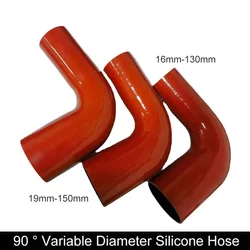 Tubo flessibile a gomito in silicone con riduttore a 90 gradi Tubo flessibile in silicone Tubo per radiatore dell'acqua Tubo piegato Intercooler per auto Tubo di aspirazione turbo
