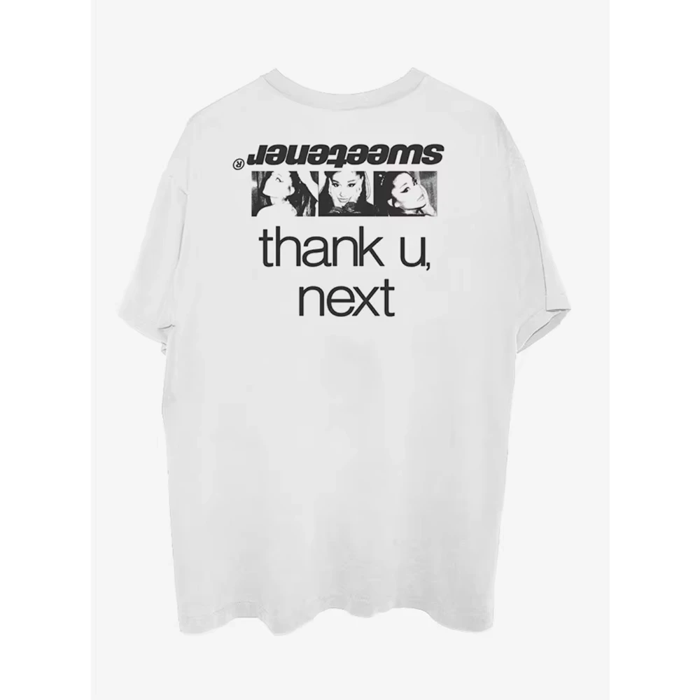 2026 Summer New Ariana Grande Sweetener World Tour Double-Sided T-Shirts Printed Luxury Brand Cotton T-shirt for Men and Women