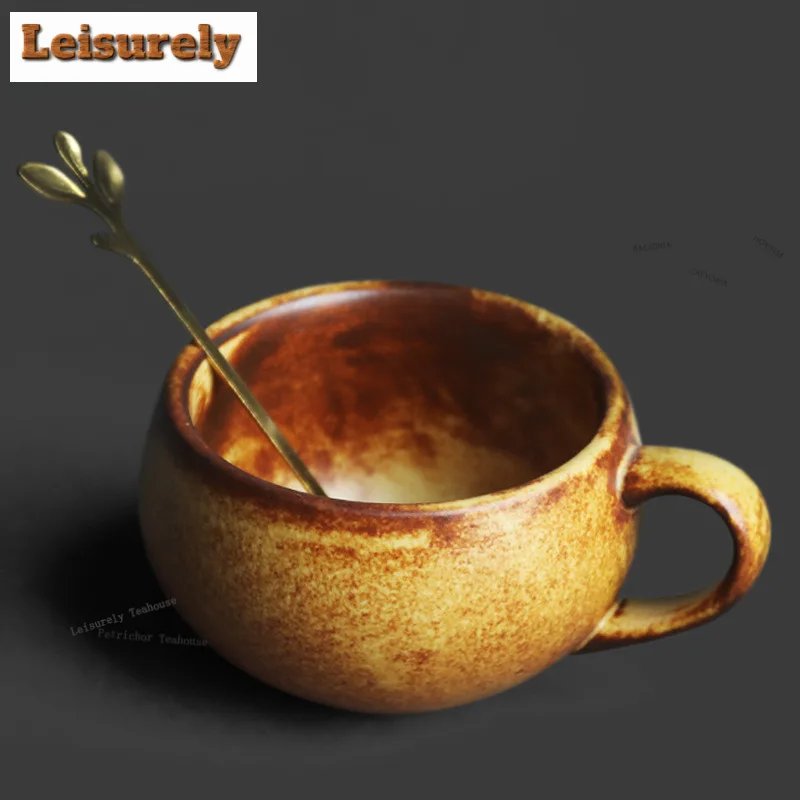 200ml Kiln-Fambe Eierförmige Kaffeetasse, Latte- und Müsli-Becher, Nachmittagstee-Tasse, Wasser- und Saftkrug, Büro-Wasserbecher, Teeset-Kunsthandwerk