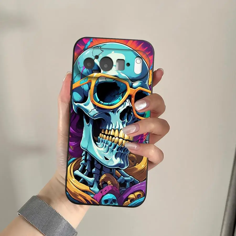 Neon Pop Art Skull Case for Google Pixel 10A 6a 7a 6 7 8 Pro 10 9 Pro XL 8a 9a Funda Phone Cover view 5