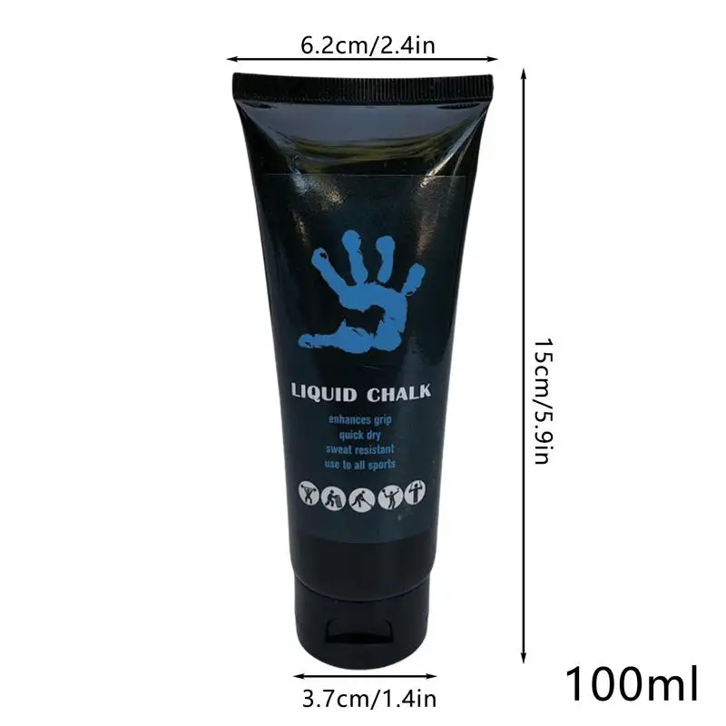 100ml Liquid Chalk Sports Magnesium Powder Fitness Weight Lifting Anti Slip Cream Grip Weight Lifting Gym Sports Climbing