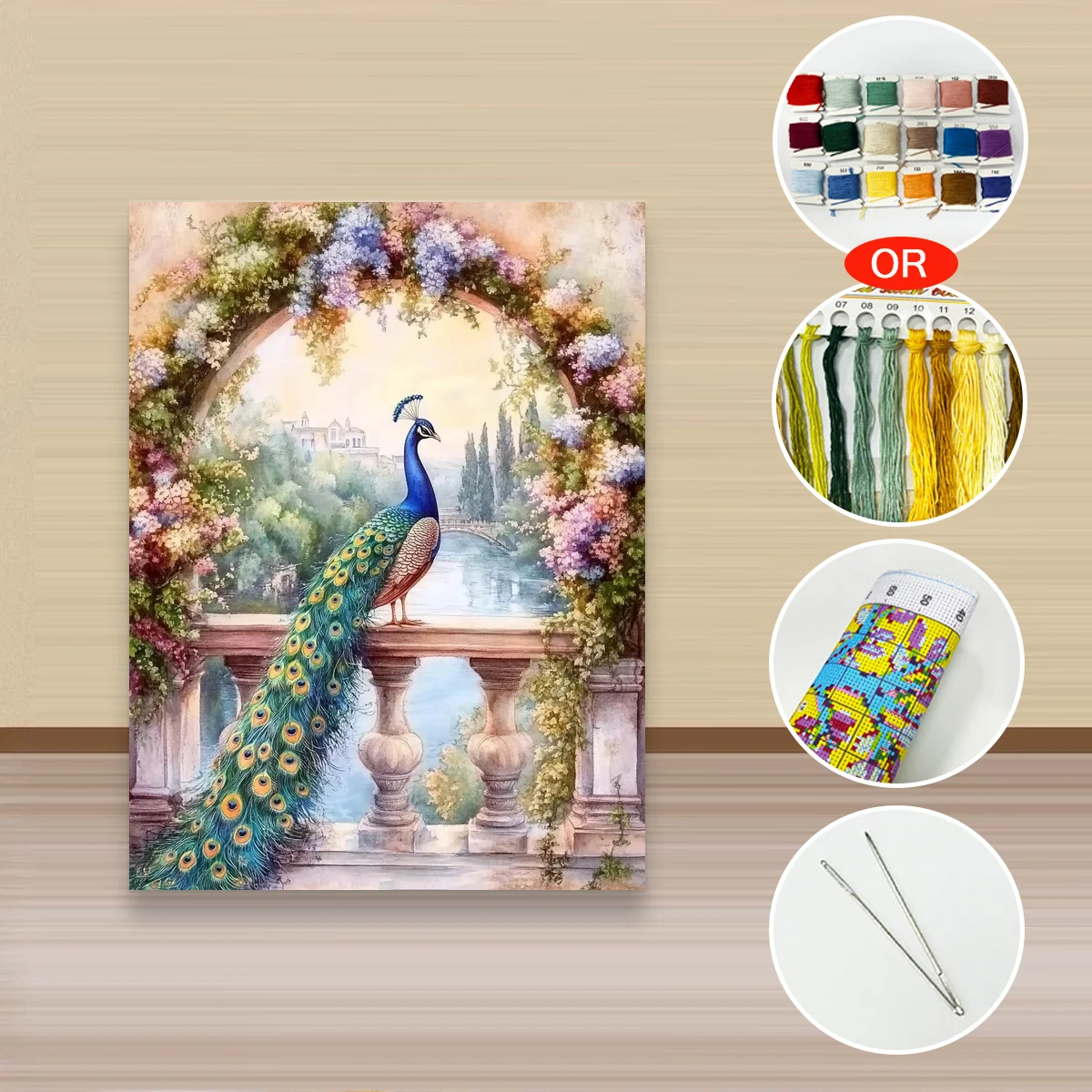 1 Stück 30x40 cm/11,8x15,7 Zoll, 11CT/14CT Kreuzstich-Set, DIY Valentinstagsgeschenk, Stickerei-Set für Festivals, Landschaften – Detail 3