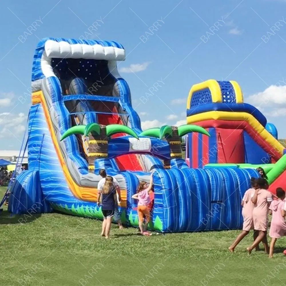 

Large Pvc Commercial Grade Inflatable Water Park Water Slide Inflatable Slide Jumping Castle Water Game Slide for Sale