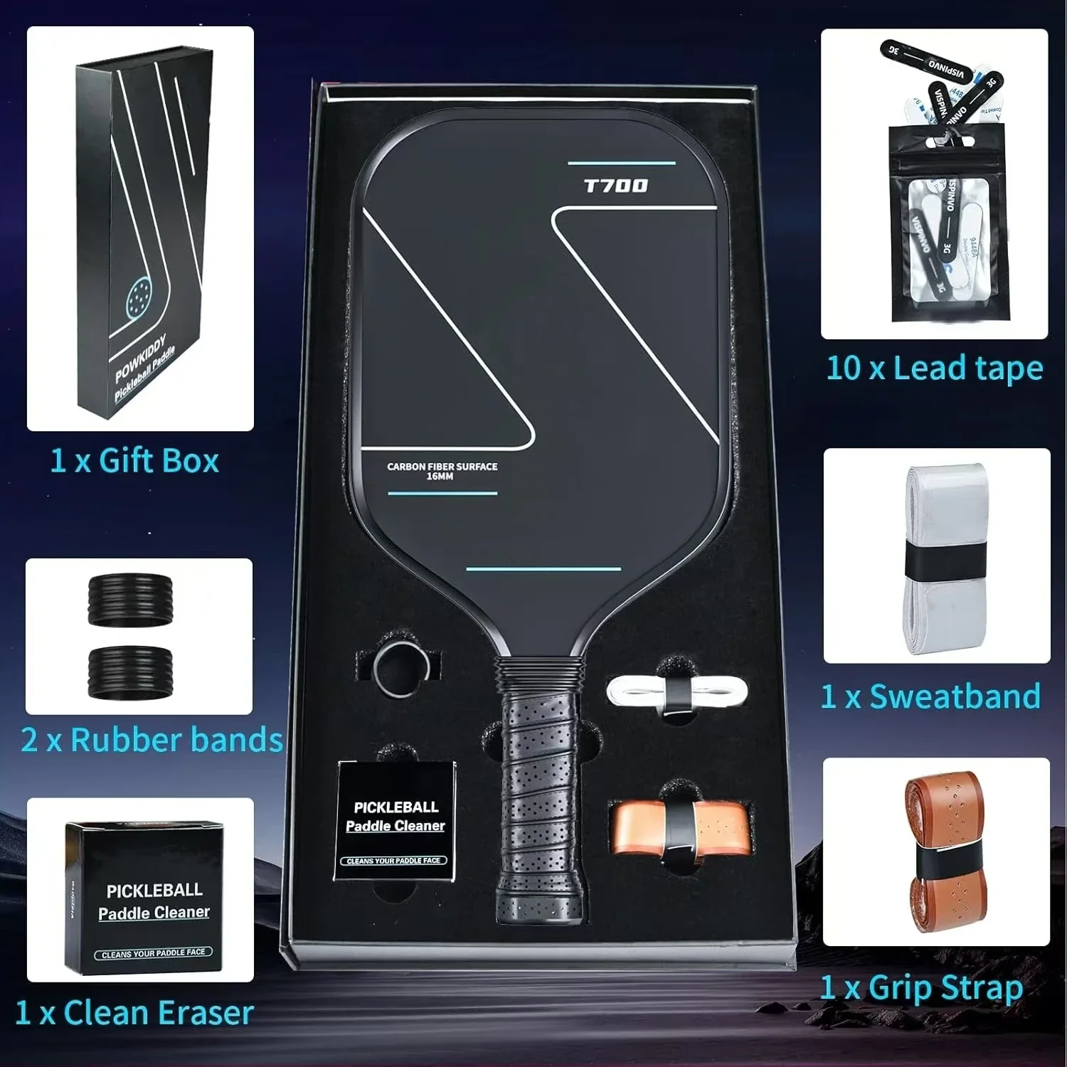 3K T700 Thermoformed Eva Foam Core Pickleball Paddle USAPA Approved Foam Injected Edges for Expanded Sweet Spot