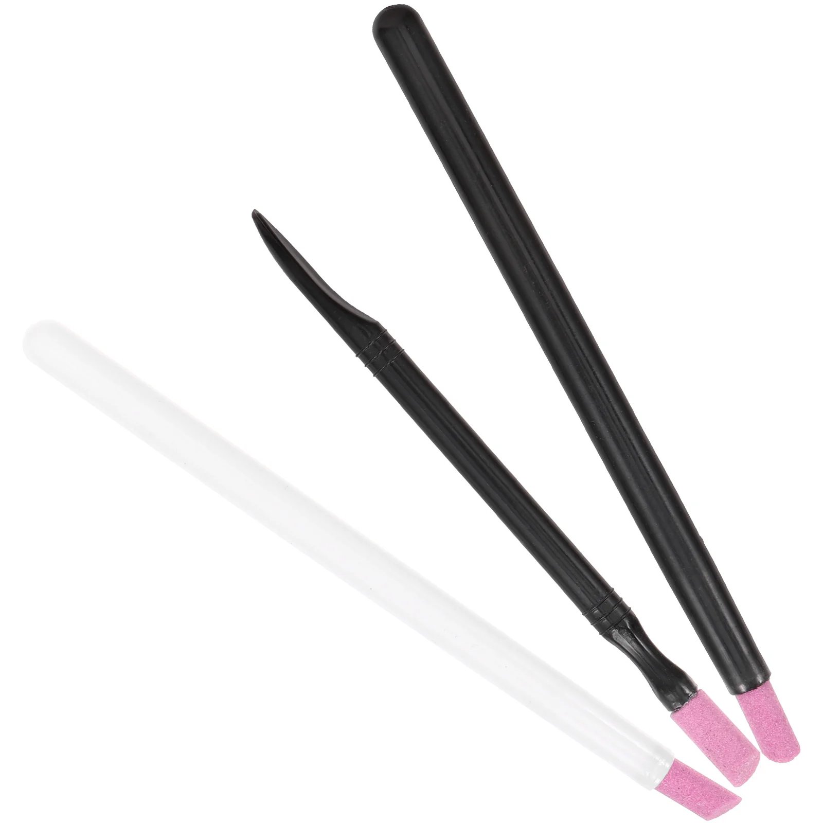 3 szt. Dwustronny pilnik z kamienia pumeksowego do paznokci, narzędzie do polerowania i szlifowania, do usuwania skórek, pielęgnacji manicure, pilnik złuszczający