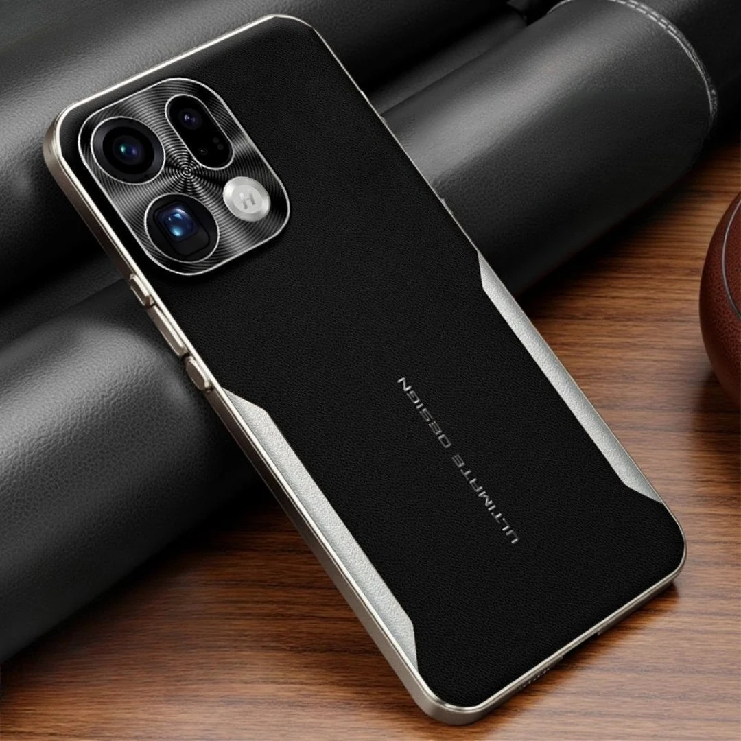 

Case For OPPO Find X9 Pro Luxury Electroplating Lens Protection Leather Cover For oppo Find x 9 Pro Shockproof Bumper Funda