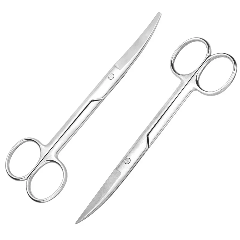 1pcs Stainless Steel Remove Suture Scissors Nurse Scissors Stitch Scissors Medical Surgical Tool Straight Curved 1pcs