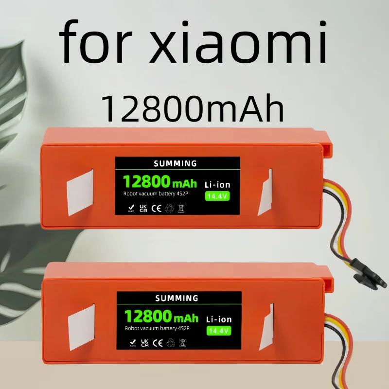 

100% new battery, suitable for Xiaomi robotic vacuum cleaner 14.45V rechargeable battery 9800mAh, S51 S52 S55 S60 S65 S50 S51
