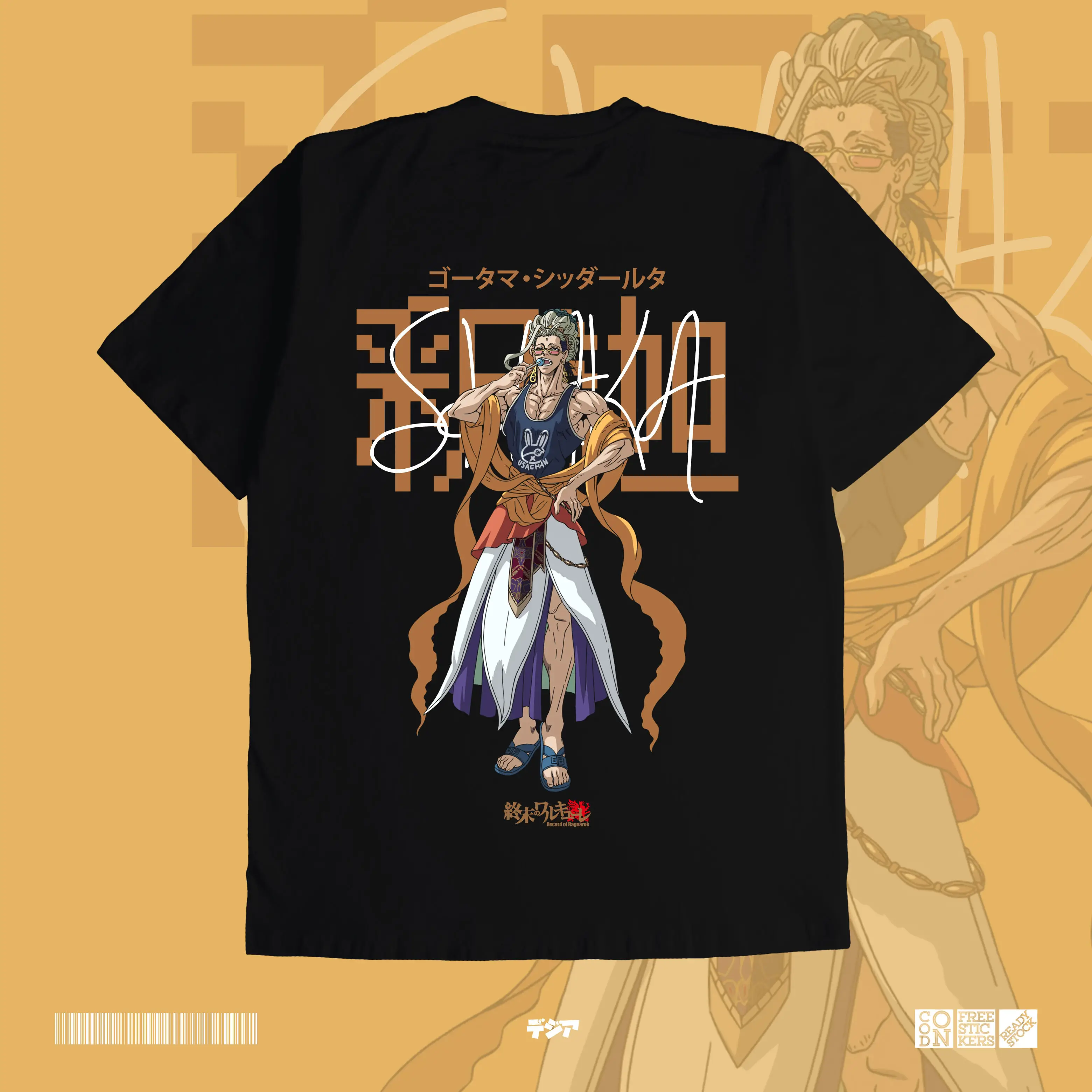

Shaka Record of Ragnarok Buddha God Dewa Manusia Kaos Anime Manga Baju unde значение DJA Cloth