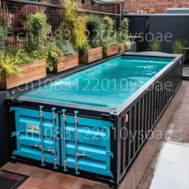Piscina contenedor Piscinas contenedoras de 20 pies y 40 pies con pared interna