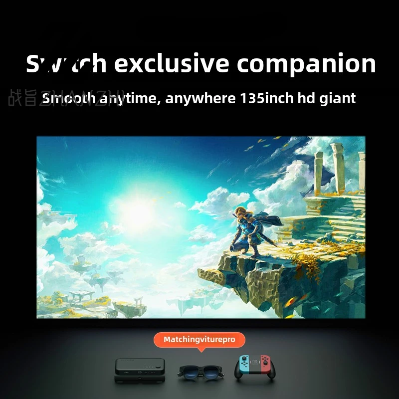 การดูภาพยนตร์เข้ากันได้กับแว่นตา AR หลักที่มีอายุการใช้งานแบตเตอรี่สูงสุด 20 ชม. และรองรับการเล่นวิดีโอ 3 มิติ