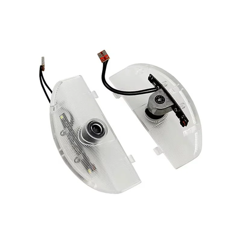 2pc porta do carro logotipo lâmpada do projetor fantasma sombra lâmpada luzes de boas-vindas acessórios para montero grandis pajero v93 v97 v80 v87