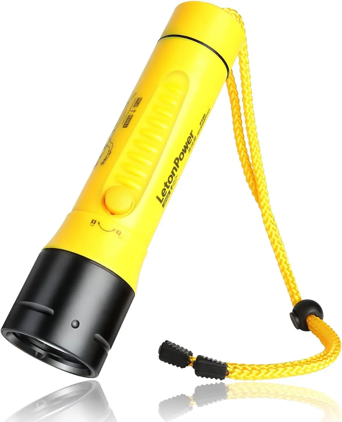 

linterna de buceo Waterproof Flashlight 100m Underwater Dive Light for Scuba Diving and Underwater Hunting Industrial Use