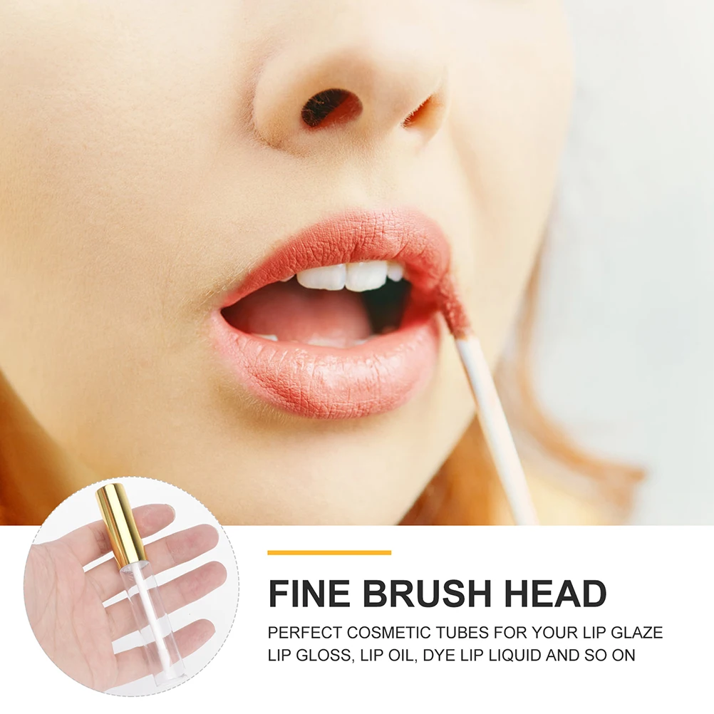 8 Stuks Lege Glans Flessen Kleine Hervulbare Lippenstift Buizen Lichtgewicht Reizen Lip Kleur Containers Plastic Diy Lip Glazen Houders