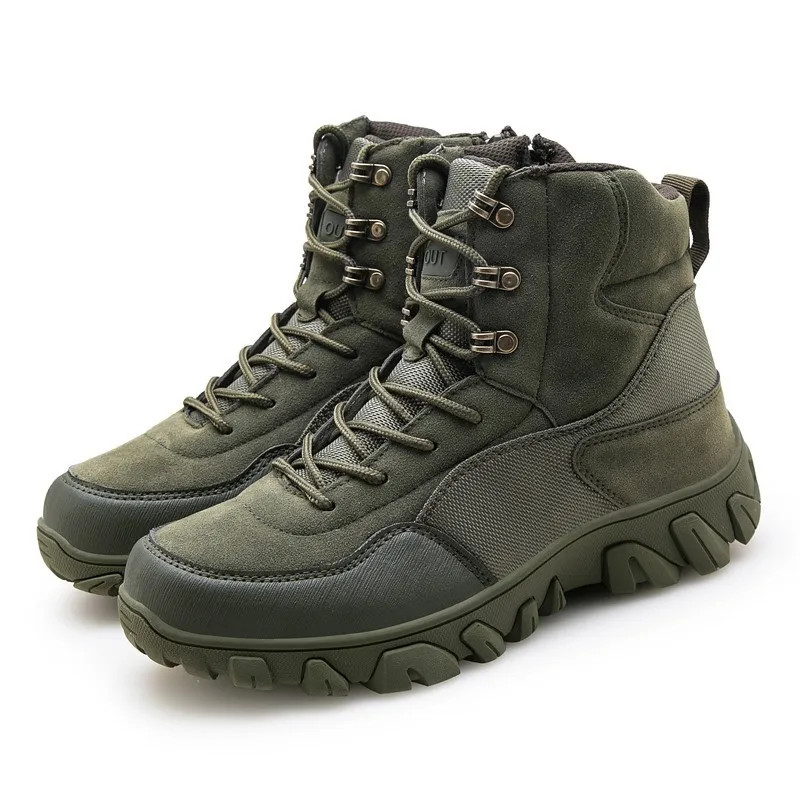 Mens Boots  Leather Waterproof Desert Boots  Ankle Boot Work Men\'s Shoes