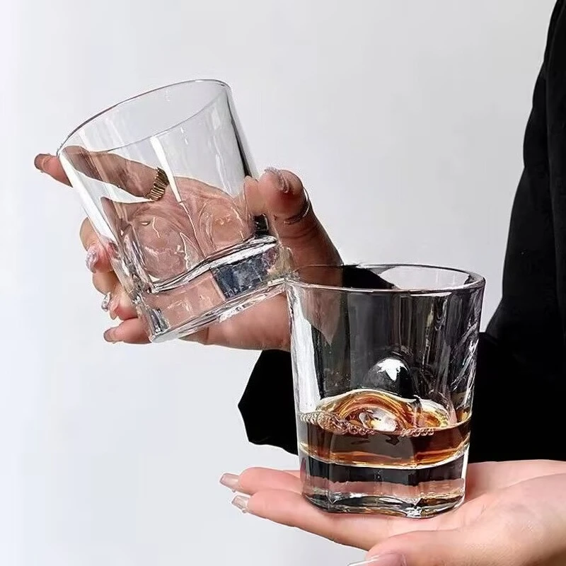 Vasos Transparentes para Cócteles y Brandy de 140ml/255ml, Vasos de Vino con Base Gruesa, Vasos para Whisky, Vasos para Vino Extranjero para Fiestas y Bares