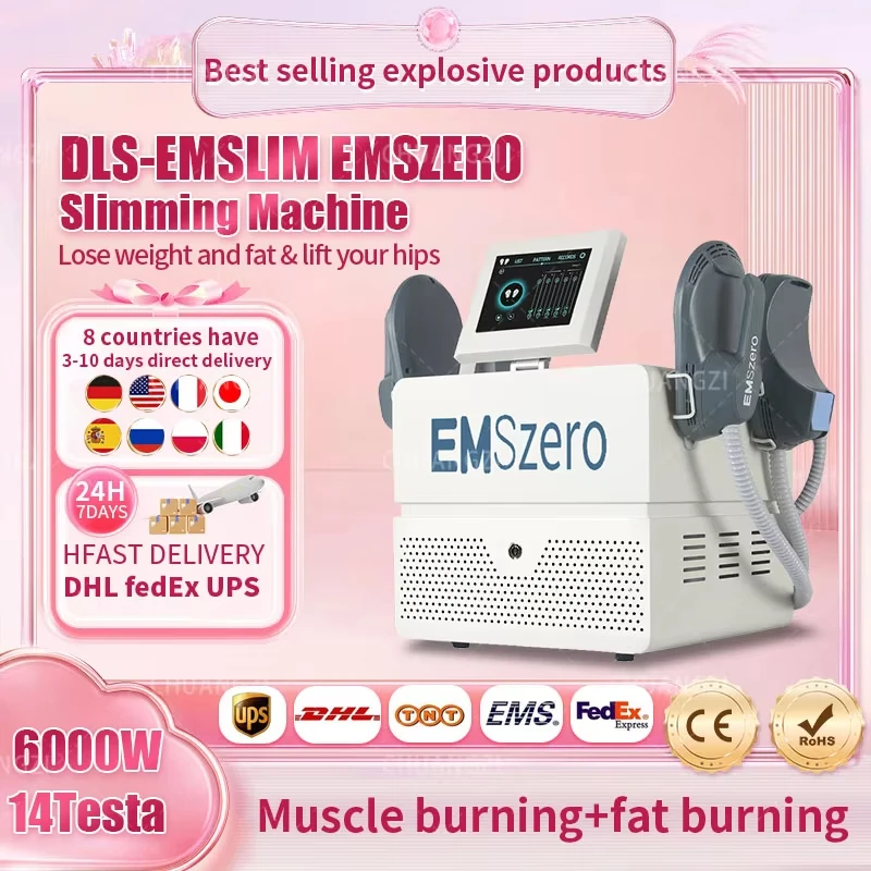 EMSzero Body Machine Slimming 6500W 15Tesla 200Hz Lose Weight  RF EMS Muscle Stimulator Sculpting Fat Reduce HI-EMT For Salon