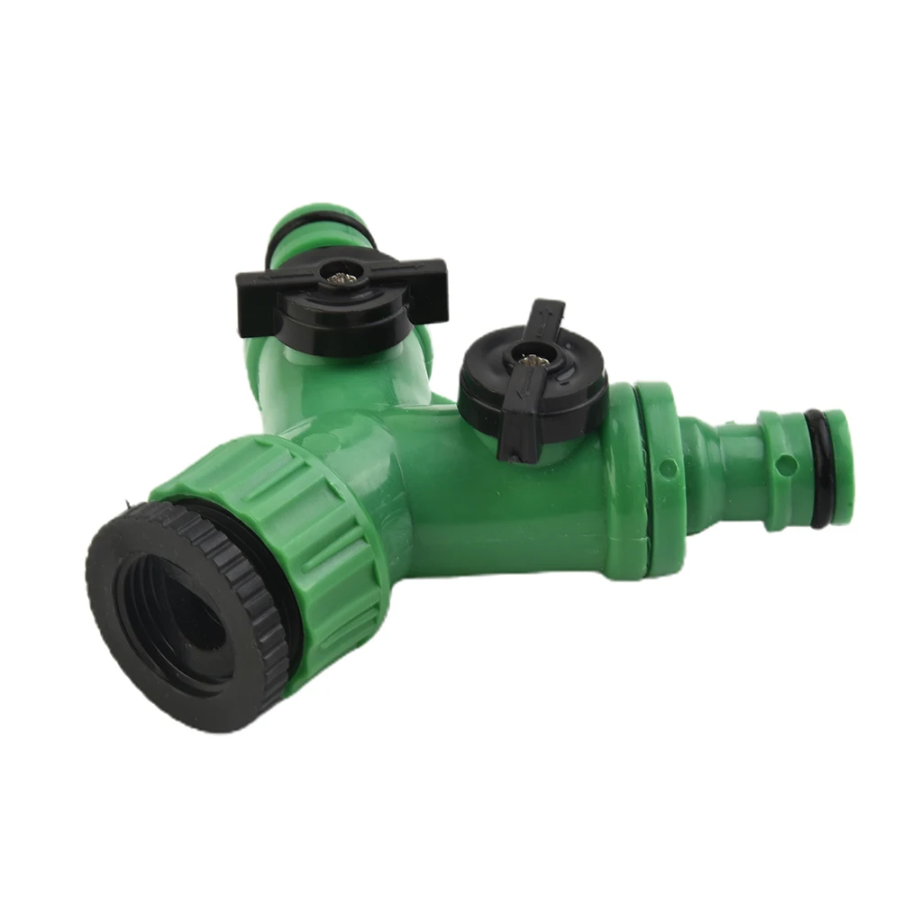 2 Outlet Garden for tap Splitter with Individual Flow Control Valves for Use with Standard 1/2 and 3/4 External Faucets