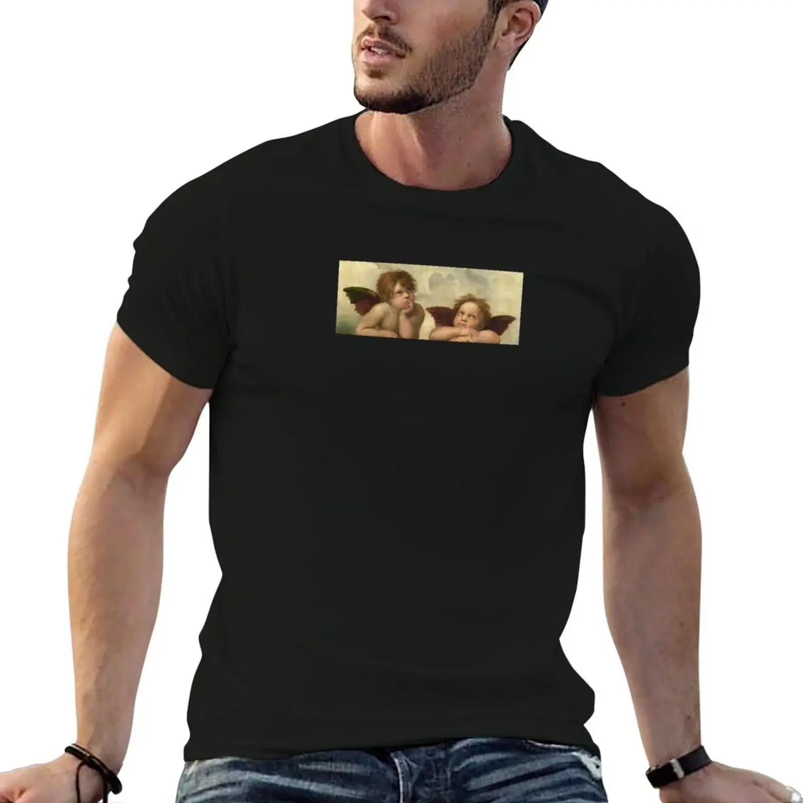 Raphael Sistine Madonna (Detail) 1512 T-Shirt shirts graphic tees sublime boys animal print shirts men graphic