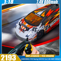 HAIBOXING 2193 RC Car 1/18 Racing Drift 2.4G 4WD 24KM/H Remote Control Car High-Speed Race Sports Vehicle Toys Kids Custom