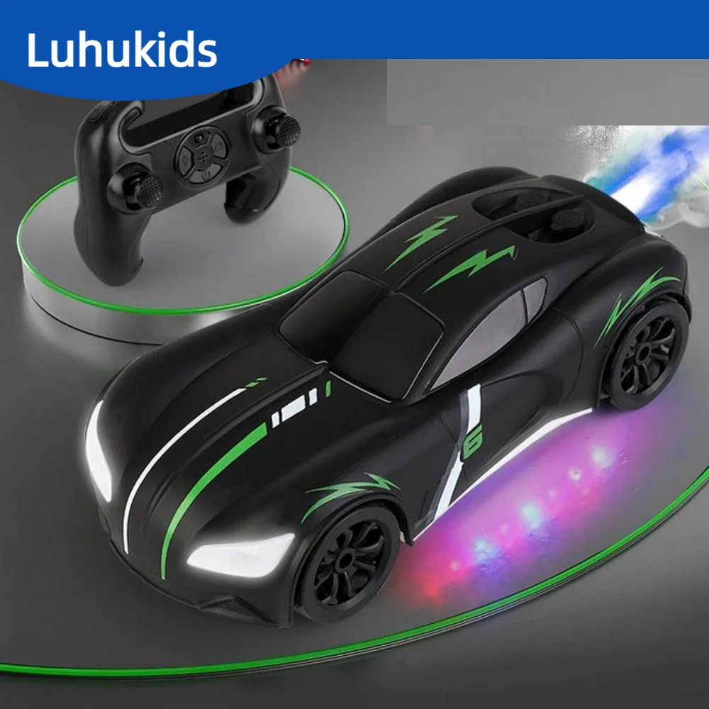 2.4g Spray Supercar Drift Racer With Cool Lighting Remote Control Car Toys For Kids