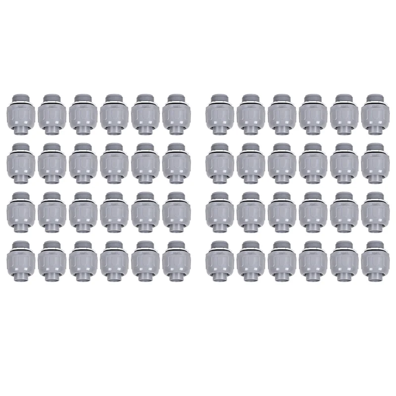 

-Неверенный 2X жидкостный плотный разъем 1/2 дюйма, неметаллические фитинги для электрических кабелей, прямой фитинг для кабелепровода из ПВХ