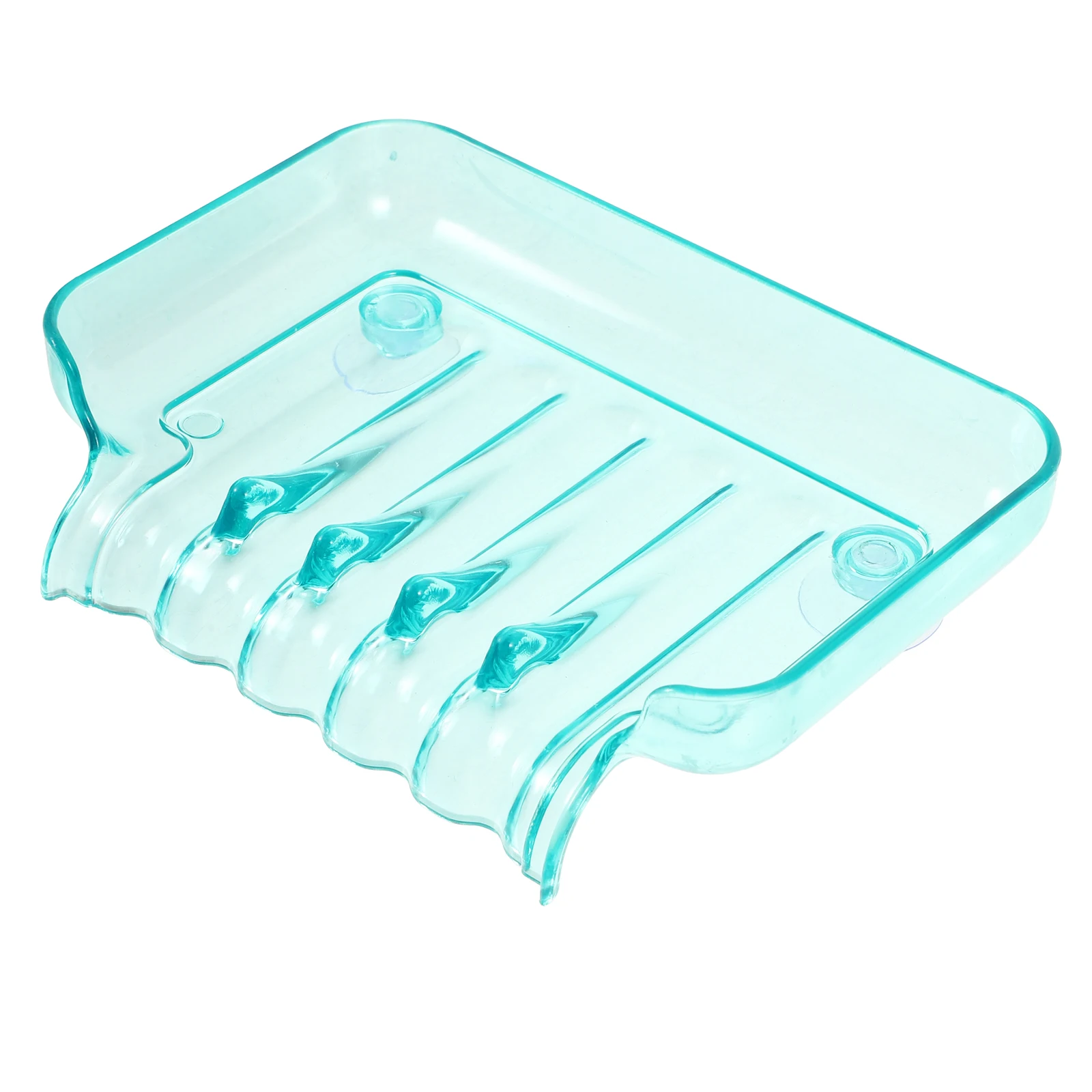 

1pc Cup Soap Holder Plastic Waterfall Design Bath Kitchen Sponge Box Lightweight Drainage Soap Basket ganizer