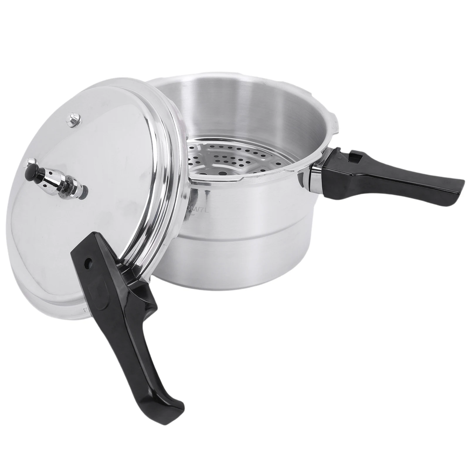

Aluminum Cooker with Steaming Plate Cooker Household Stovetop Canner for Gas Stove Induction Cooker