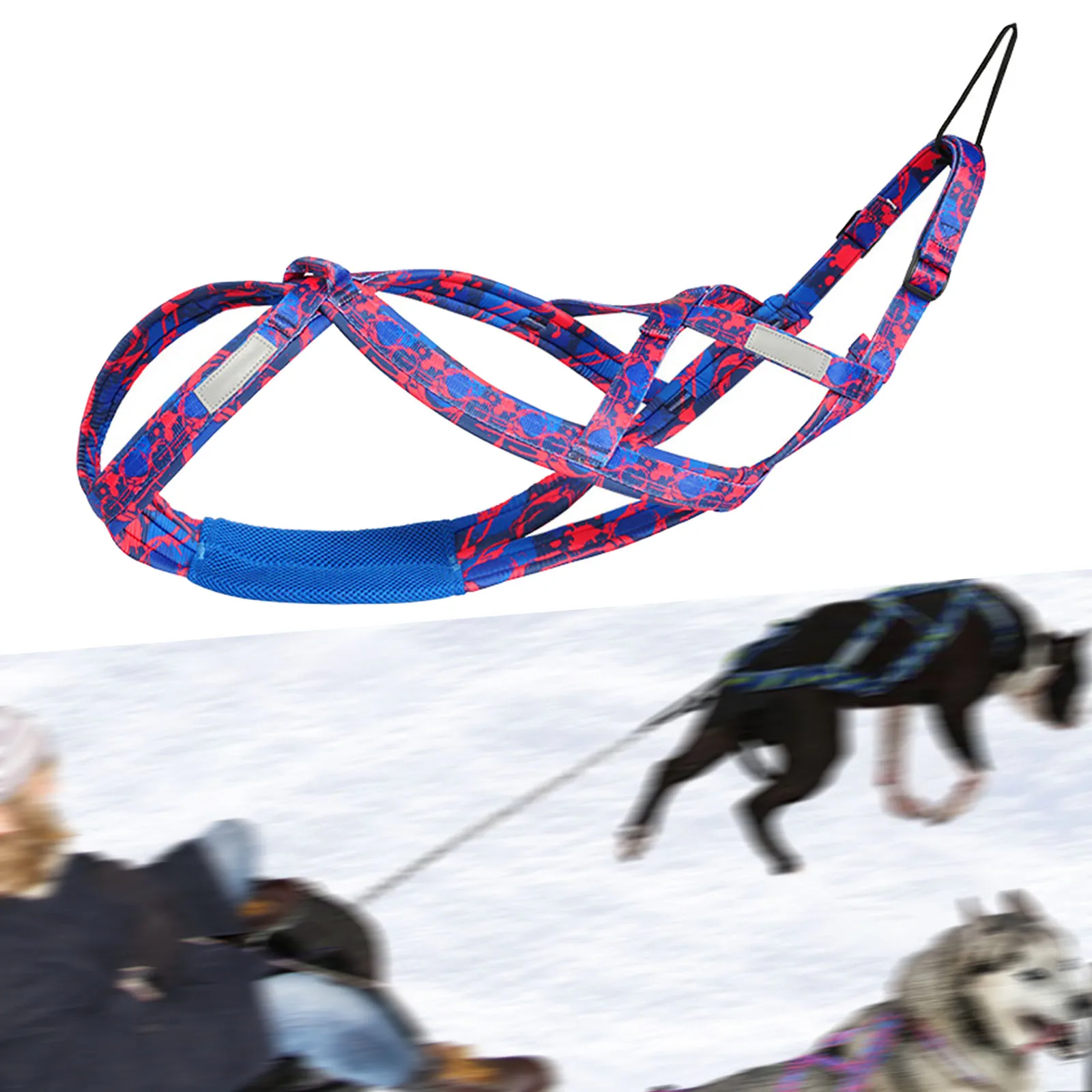 Dog Pulling Harness Professional for Medium Large Dogs Skijoring Dog Sledding Harness Mushing Harness Running Harness