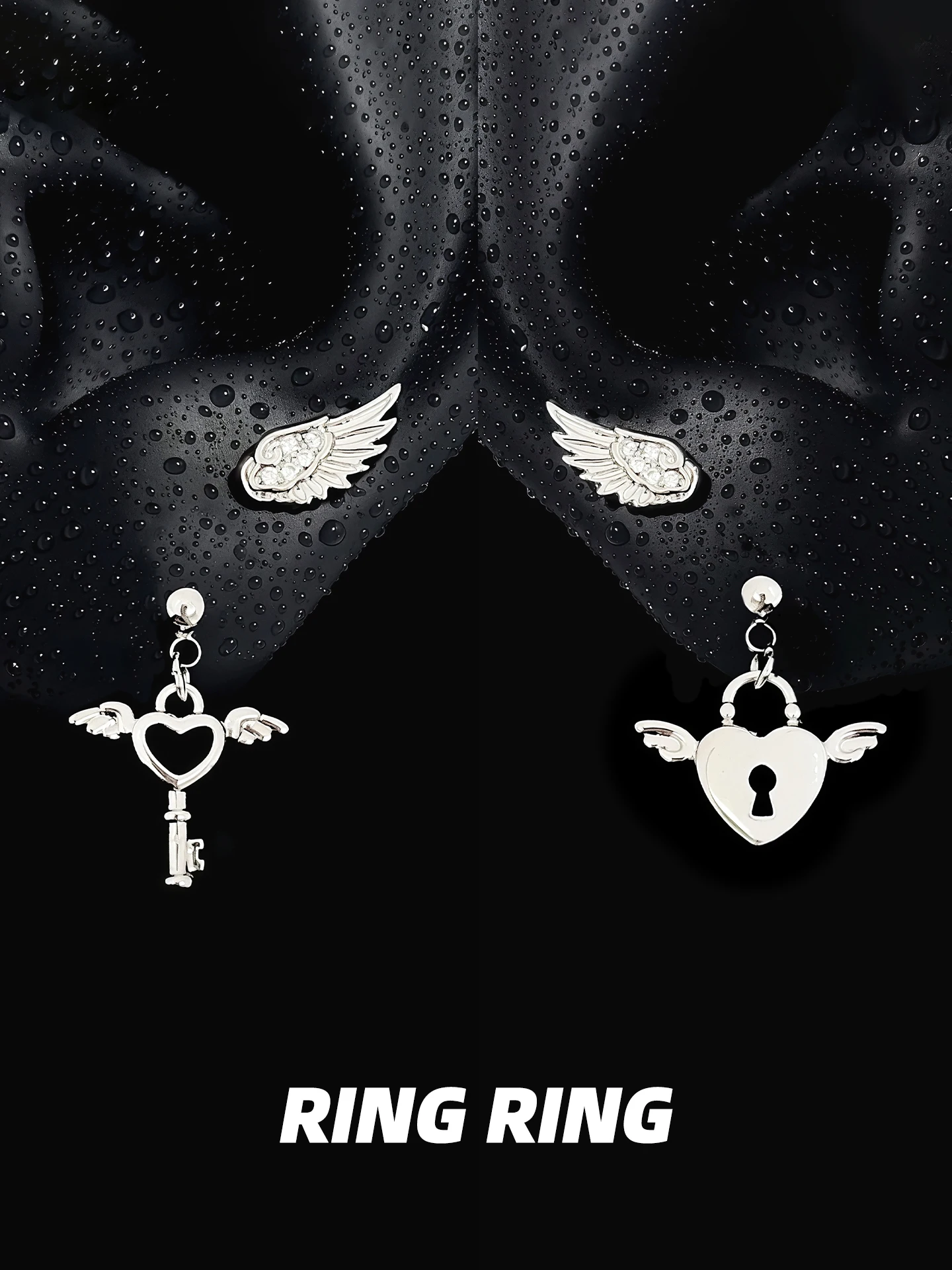 Angel Code RINING Store Medical Grade Titanium Steel Earrings ...