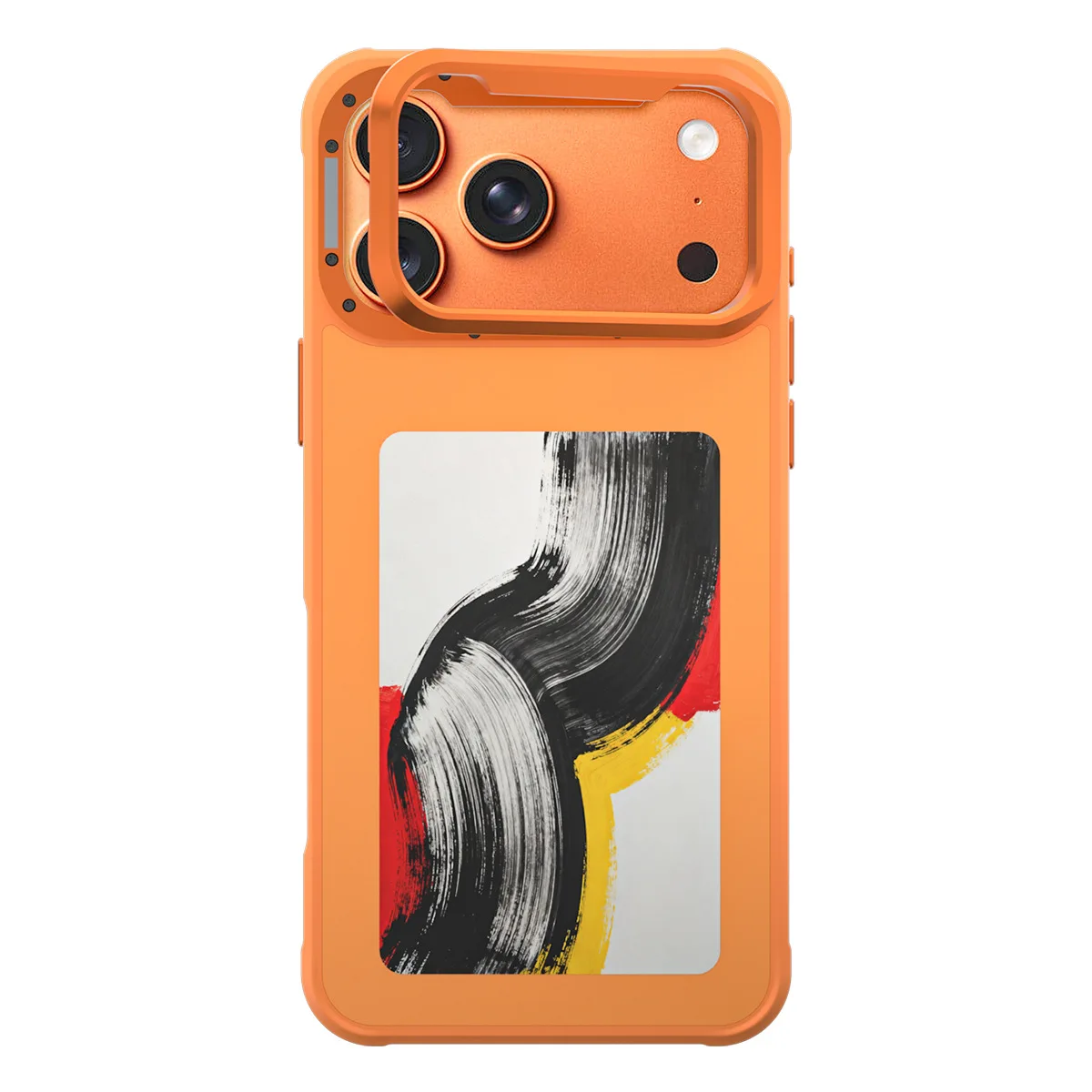 4E-ink display telefoonhoesje voor iPhone 17/17 Pro/17 Pro Max, aangepaste selfie, nul stroomverbruik, draadloos opladen & NFC - afbeelding 1