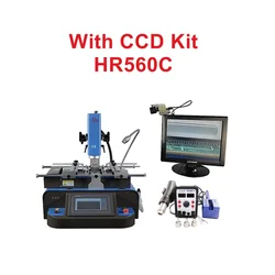 G580 Semi Automatic Solder Station 3 Zones Hot Air BGA Rework Machine HR560C for Laptops Game Consoles 4800W Soldering