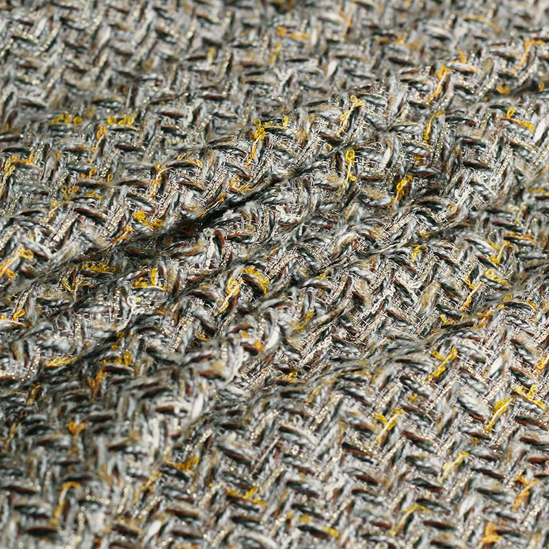 

Red raspberry 630g Khaki grey folded angle weave 70% polyester 10% wool 10% cotton 10% acrylic fabrics clothes Garment sewing