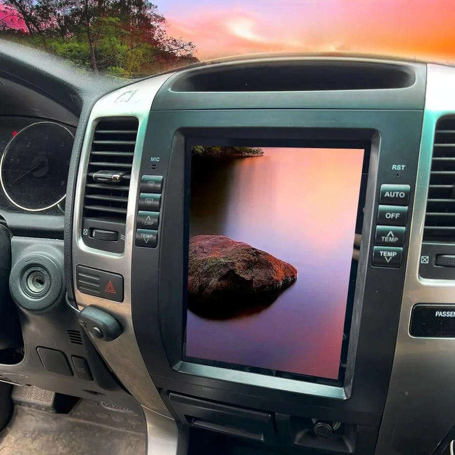 

Android GPS Navigation Radio DVD Player for Toyota Prado 2002-2009 Video Player Stereo Headuint free Built in Carplay dsp